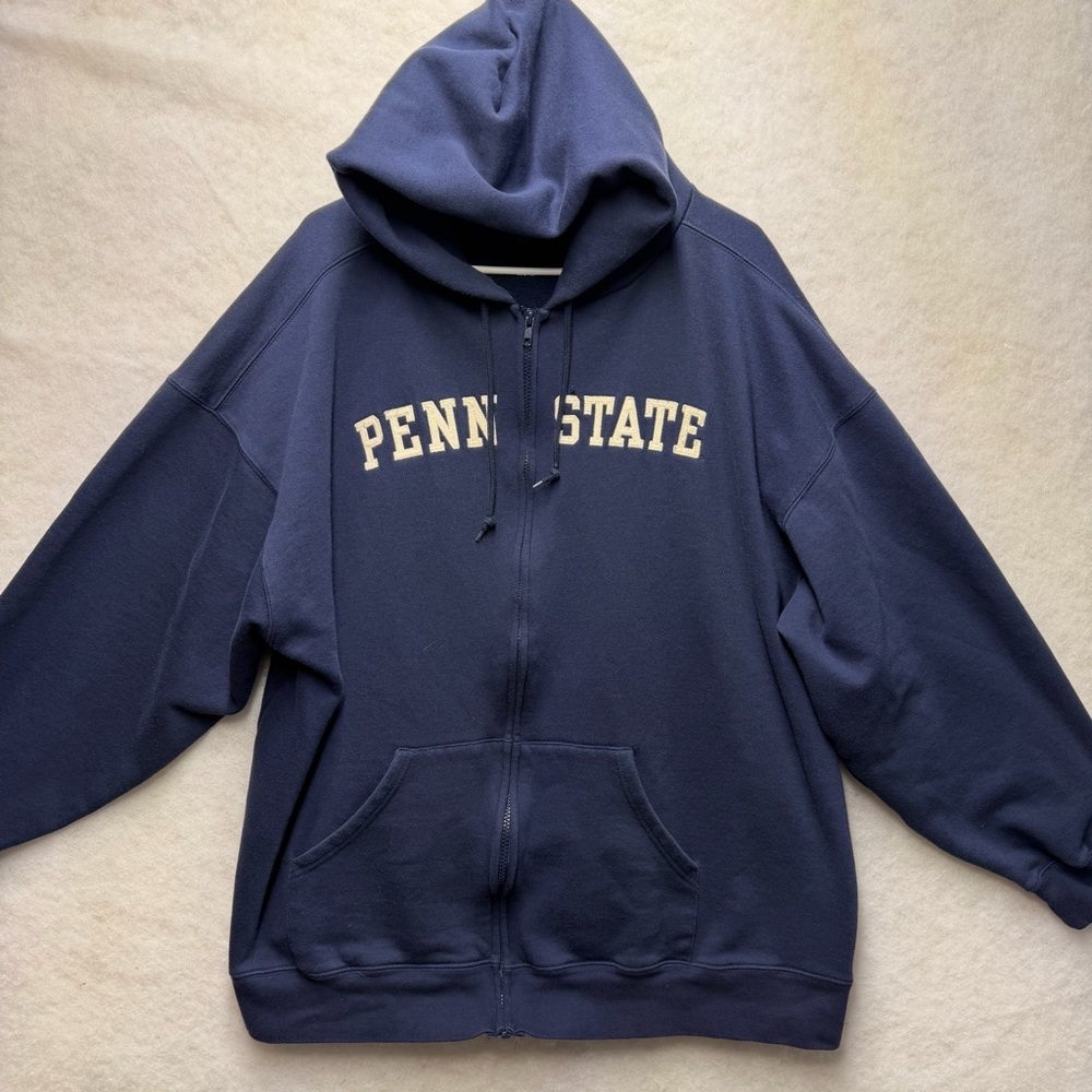 Vintage Penn State University Jansport Full Zip Hoodie Jacket Size XXL